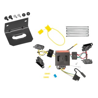 Trailer Wiring and Bracket For 11-18 VW Volkswagen Jetta 4 Dr. Sedan Plug & Play 4-Flat Harness