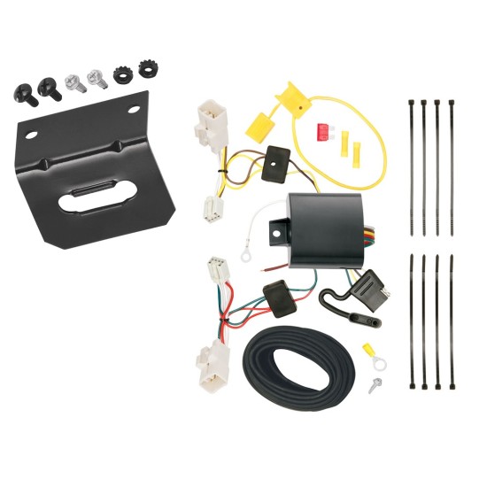 Trailer Wiring and Bracket For 14-18 KIA Forte 4 Dr. Sedan Plug & Play 4-Flat Harness