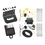 Trailer Wiring and Bracket w/ Light Tester For 12-17 Hyundai Azera Plug & Play 4-Flat Harness