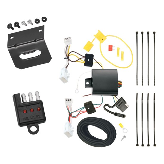 Trailer Wiring and Bracket w/ Light Tester For 09-13 Lexus IS250 09-14 IS350 Plug & Play 4-Flat Harness