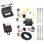 Trailer Wiring and Bracket w/ Light Tester For 14-23 Ford Transit Connect Plug & Play 4-Flat Harness