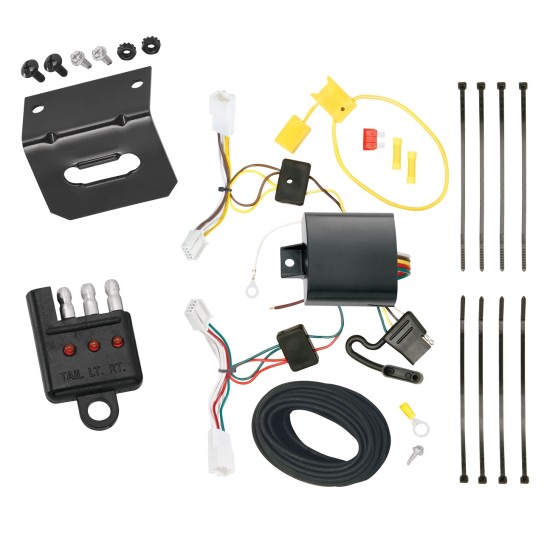 Trailer Wiring and Bracket w/ Light Tester For 2014 Scion tC Plug & Play 4-Flat Harness