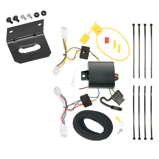 Trailer Wiring and Bracket For 2014 Scion tC Plug & Play 4-Flat Harness