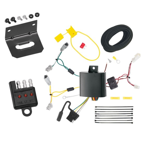 Trailer Wiring and Bracket w/ Light Tester For 14-20 Acura RLX Plug & Play 4-Flat Harness