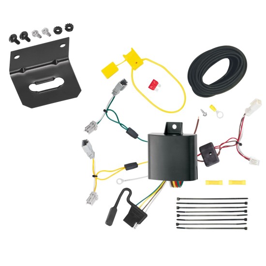 Trailer Wiring and Bracket For 14-20 Acura RLX Plug & Play 4-Flat Harness