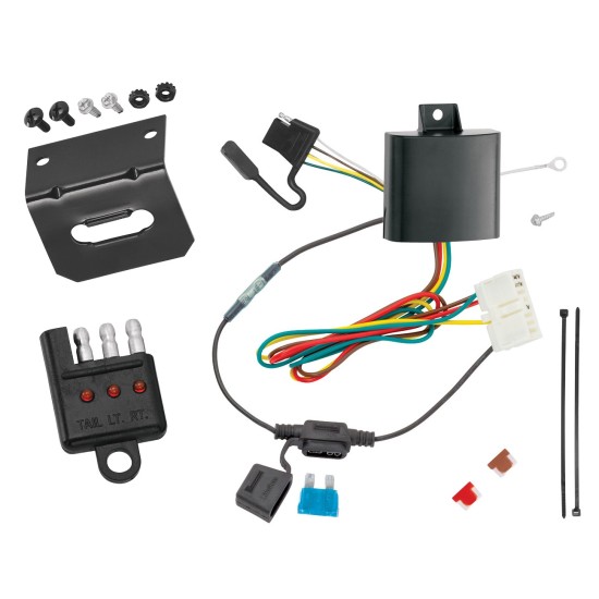 Trailer Wiring and Bracket w/ Light Tester For 14-20 Acura MDX All Styles Plug & Play 4-Flat Harness