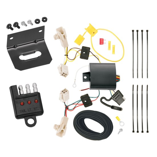 Trailer Wiring and Bracket w/ Light Tester For 13-16 Scion FR-S 13-21 BRZ 17-24 Subaru Impreza 17-20 Toyota 86 Plug & Play 4-Flat Harness