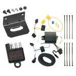 Trailer Wiring and Bracket w/ Light Tester For 15-22 Volkswagen Golf 12-19 VW Passat 4-Flat Harness Plug Play