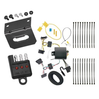 Trailer Wiring and Bracket w/ Light Tester For 07-09 Dodge 07-13 Freightliner 07-13 Mercedes-Benz Sprinter 2500 3500 Plug & Play 4-Flat Harness