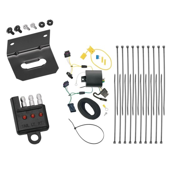 Trailer Wiring and Bracket w/ Light Tester For 15-23 Jeep Renegade Plug & Play 4-Flat Harness