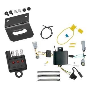 Trailer Wiring and Bracket w/ Light Tester For 15-23 Dodge Challenger Plug & Play 4-Flat Harness