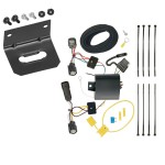 Trailer Wiring and Bracket For 15-18 Ford Edge Titanium and Sport Models Only 4-Flat Harness Plug Play