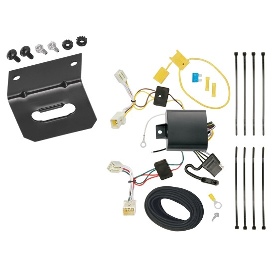 Trailer Wiring and Bracket For 2016 Hyundai Elantra 4 Dr. Limited Models Only 4-Flat Harness Plug Play