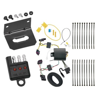 Trailer Wiring and Bracket w/ Light Tester For 16-17 BMW X1 Plug & Play 4-Flat Harness