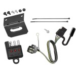 Trailer Wiring and Bracket w/ Light Tester For 17-23 GMC Acadia 17-24 Cadillac XT5 20-24 Cadillac XT6 19-24 Chevy Blazer Plug & Play 4-Flat Harness