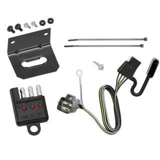 Trailer Wiring and Bracket w/ Light Tester For 17-23 GMC Acadia 17-24 Cadillac XT5 20-24 Cadillac XT6 19-24 Chevy Blazer Plug & Play 4-Flat Harness