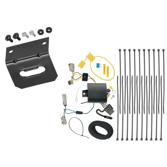  Trailer Wiring and Bracket For 15-24 Ford Transit-350 ( Dually Models ONLY ) Plug & Play 4-Flat Harness