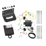 Trailer Wiring and Bracket w/ Light Tester For 2019 Toyota Yaris Sedan 17-20 iA 2016 Scion iA Plug & Play 4-Flat Harness