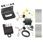 Trailer Wiring and Bracket w/ Light Tester For 17 KIA Niro 18 Exc Plug-In-Hybrid 19-24 Exc Plug-In-Hybrid and EV Plug & Play 4-Flat Harness