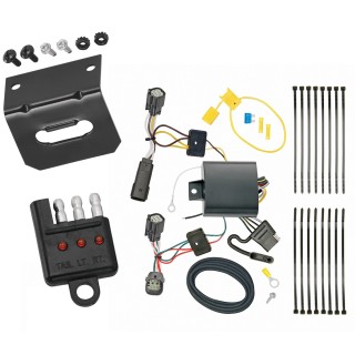 Trailer Wiring and Bracket w/ Light Tester For 17-22 Chevy Trax except LS 4-Flat Harness Plug Play