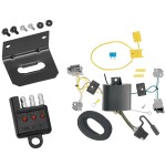 Trailer Wiring and Bracket and Light Tester For 14-19 Ford Fiesta 4 Dr. Sedan 4-Flat Harness Plug Play