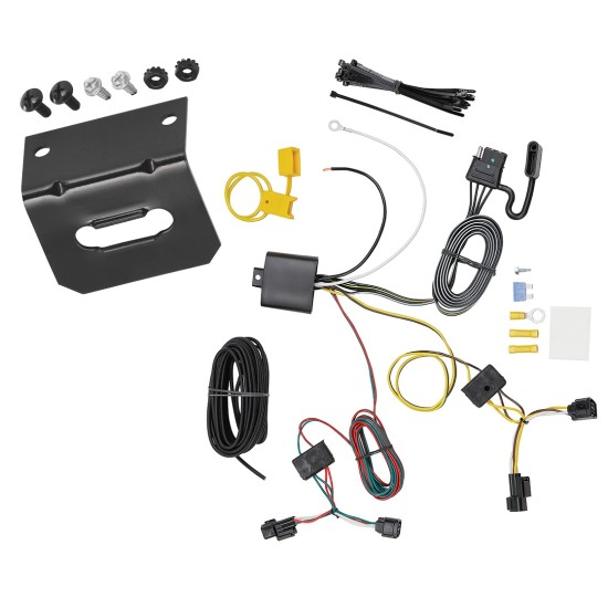  Trailer Wiring and Bracket For 18-22 Honda Accord Plug & Play 4-Flat Harness