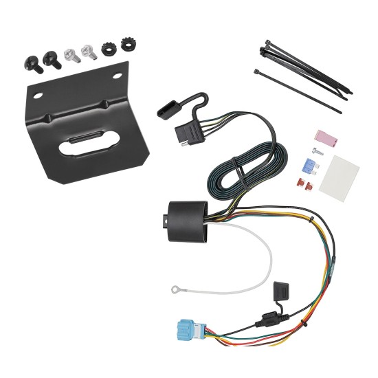 Trailer Wiring and Bracket For 18-23 Honda Odyssey With Fuse Provisions 4-Flat Harness Plug Play