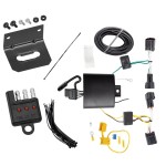 Trailer Wiring and Bracket w/ Light Tester For 17-24 Jaguar F-Pace 18-22 Land Rover Range Rover Velar Plug & Play 4-Flat Harness