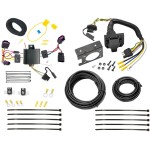 Trailer Hitch 7 Way RV Wiring Kit For 12-14 Chrysler 200 Dodge Avenger Plug Prong Pin Brake Control Ready