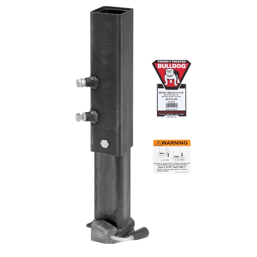 Bulldog Bx1 Square Gooseneck Trailer Coupler 30 000 Lbs 4 5