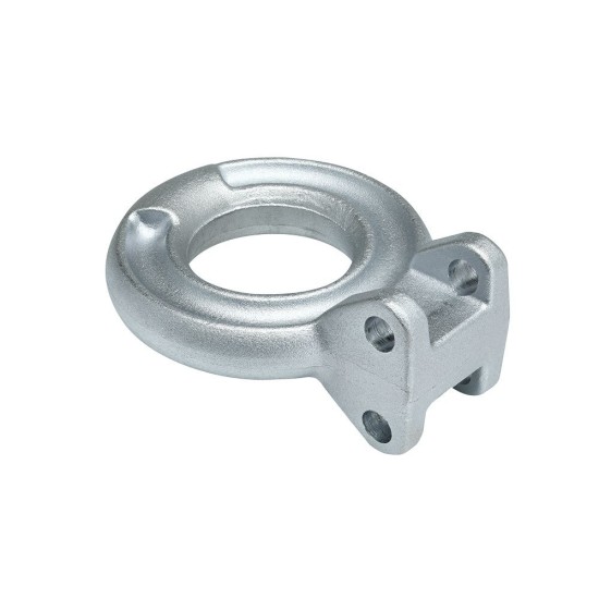 Bulldog 14K Lunette Ring Trailer Tow Hitch Loop Eye For Adjustable Channel Bracket 3" Diameter Zinc