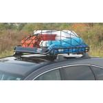 Reese Roof Top Steel Cargo Basket Luggage Carrier Rack 44" x 35" x 4-1/4" Wind Fairing Air Deflector Car SUV Truck Vehicle 3-Piece