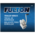 Fulton Marine Trailer Winch 1800 lbs Capacity No Strap Clear Zinc