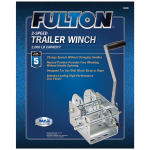 Fulton Trailer Winch Two-Speed 2000 lbs Capacity No Strap Clear Zinc Finish