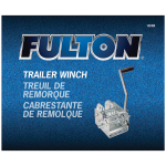 Fulton Trailer Winch Two-Speed 2000 lbs Capacity No Strap Clear Zinc Finish