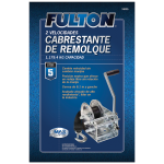 Fulton Trailer Winch Two-Speed 2600 lbs Capacity 20 ft Strap Clear Zinc Finish