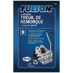 Fulton Trailer Winch Two-Speed 2600 lbs Capacity 20 ft Strap Clear Zinc Finish