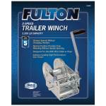 Fulton Trailer Winch Two-Speed 3200 lbs Capacity No Strap Black Finish