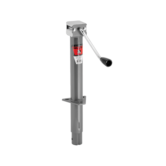 Bulldog 5K A-Frame Trailer Jack, Sidewind, Gray Powdercoat for Corrosion Resistance