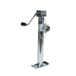 Bulldog 5K Pipe Mount Swivel Trailer Jack, Sidewind, Zinc Coated, Corrosion Resistant