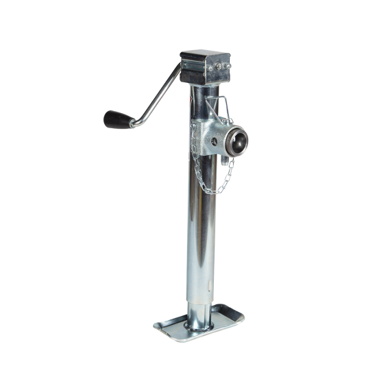 Bulldog 5K Pipe Mount Swivel Trailer Jack, Sidewind, Zinc Coated, Corrosion Resistant