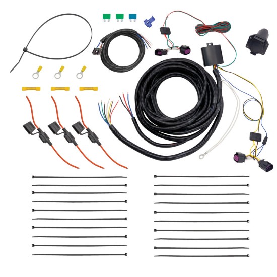 Trailer Wiring 7-Way For 14-24 RAM ProMaster 1500 2500 3500 RV Round Connector