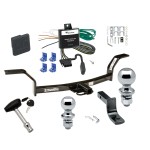 Trailer Tow Hitch For 97-01 Acura EL Canada Only Deluxe Package Wiring 2" and 1-7/8" Ball and Lock