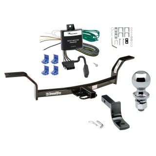 Trailer Tow Hitch For 97-01 Acura EL Complete Package w/ Wiring Draw Bar and 1-7/8" Ball