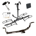 Trailer Tow Hitch For 01-06 Hyundai Elantra Platform Style 2 Bike Rack w/ Hitch Lock and Cover