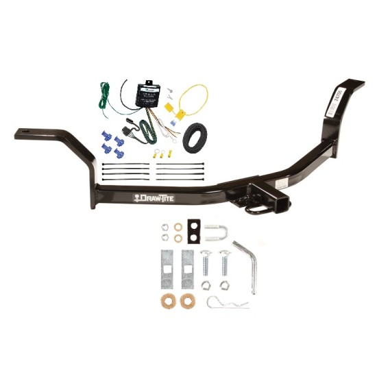 Trailer Tow Hitch For 01-05 Honda Civic Receiver w/ Wiring Harness Kit