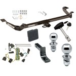 Trailer Tow Hitch For 05-10 Chevy Cobalt Except SS 05-06 Pontiac Pursuit Canada Only 4 Dr Deluxe Package Wiring 2" and 1-7/8" Ball and Lock