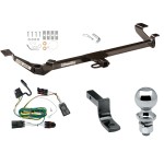 Trailer Tow Hitch For 05-10 Chevy Cobalt Except SS 07-09 Pontiac G5 Except GT 05-06 Pursuit 2 Dr Complete Package w/ Wiring Draw Bar and 2" Ball