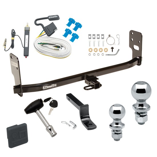 Trailer Tow Hitch For 05-09 Ford Mustang Except GT/CS (California Special)/Shelby GT/GT500 Deluxe Package Wiring 2" and 1-7/8" Ball and Lock