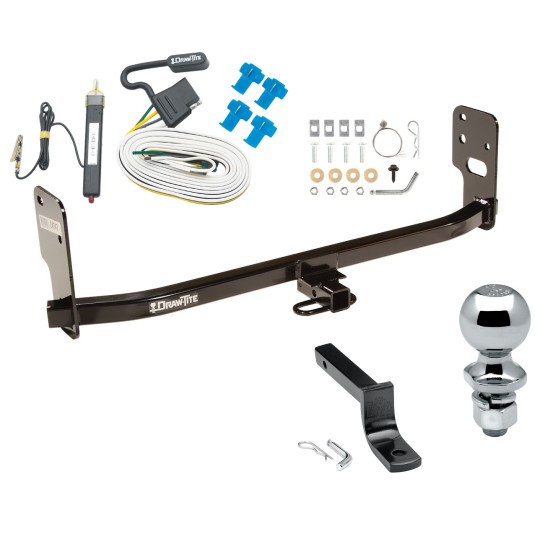 Trailer Tow Hitch For 05-09 Ford Mustang Except GT/CS (California Special)/Shelby GT/GT500 Complete Package w/ Wiring Draw Bar and 2" Ball